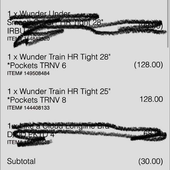 LULULEMON WUNDER TRAIN HIGH RISE TIGHT 28” - Picture 7 of 8